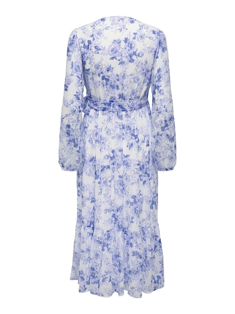 ONLMIRIAM L/S Wrap Midi Dress - Blå